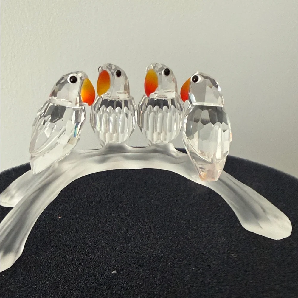 Swarovski Crystal Baby Lovebirds